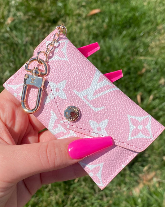 Pretty Pink Keychain Wallet