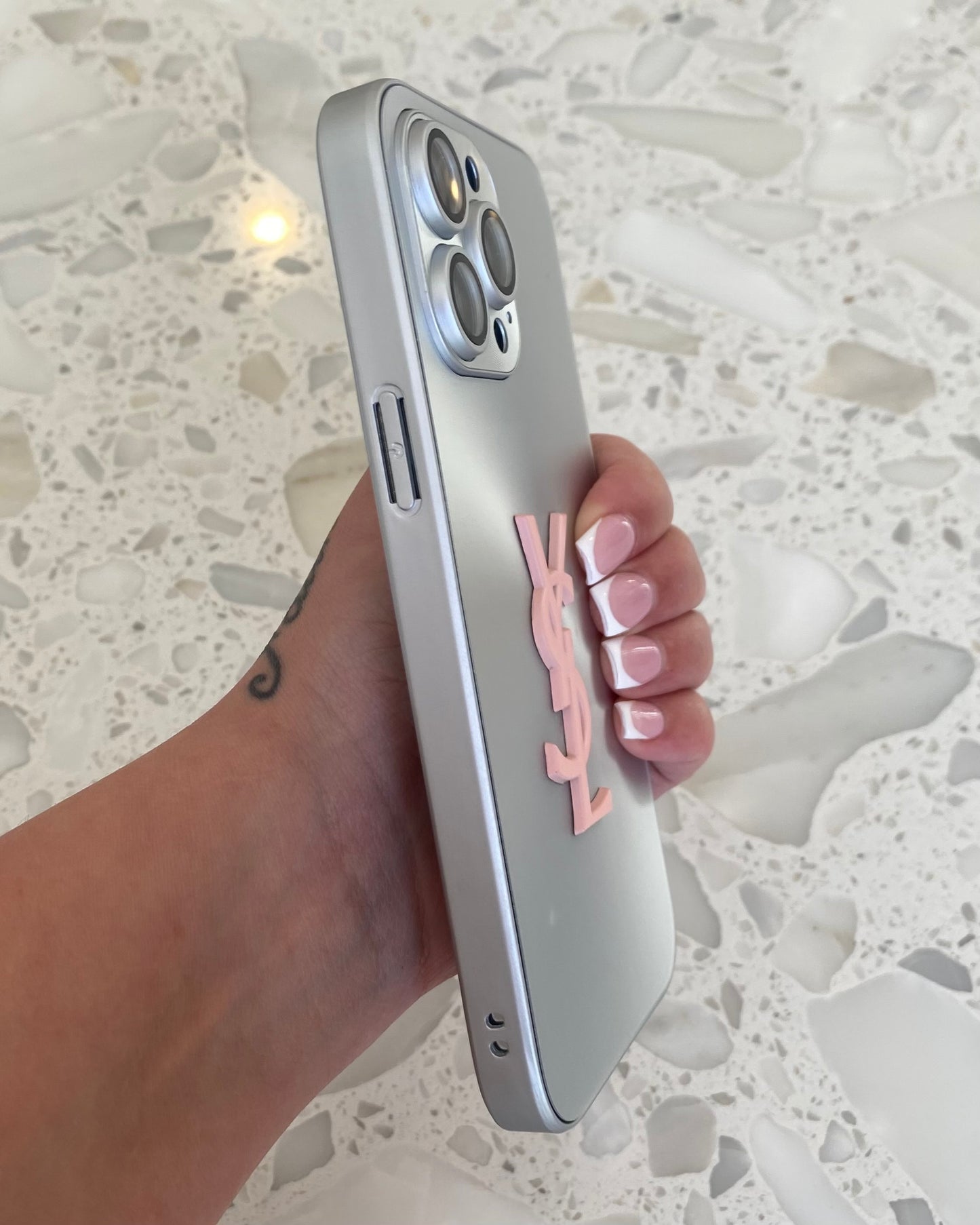 Silver & Pink Chrome