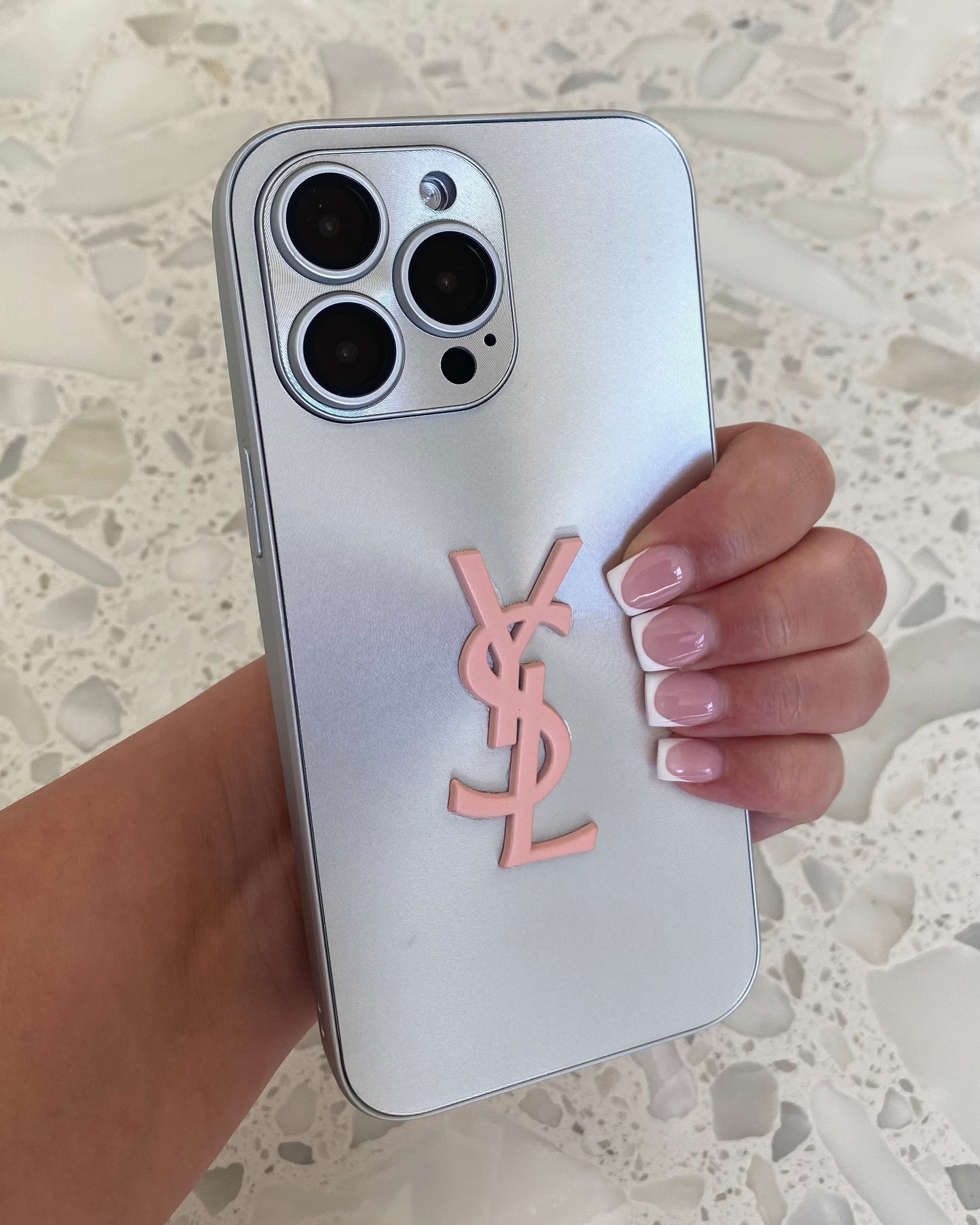 Silver & Pink Chrome