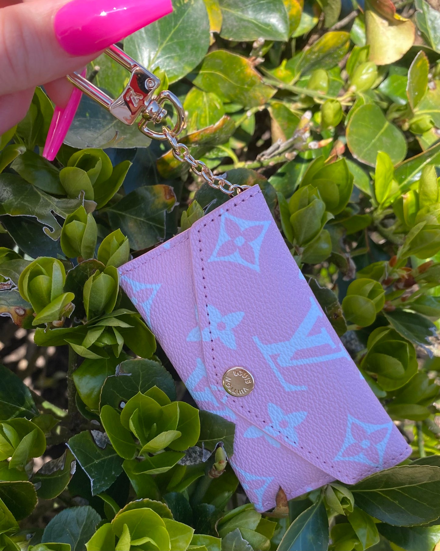 Pretty Pink Keychain Wallet