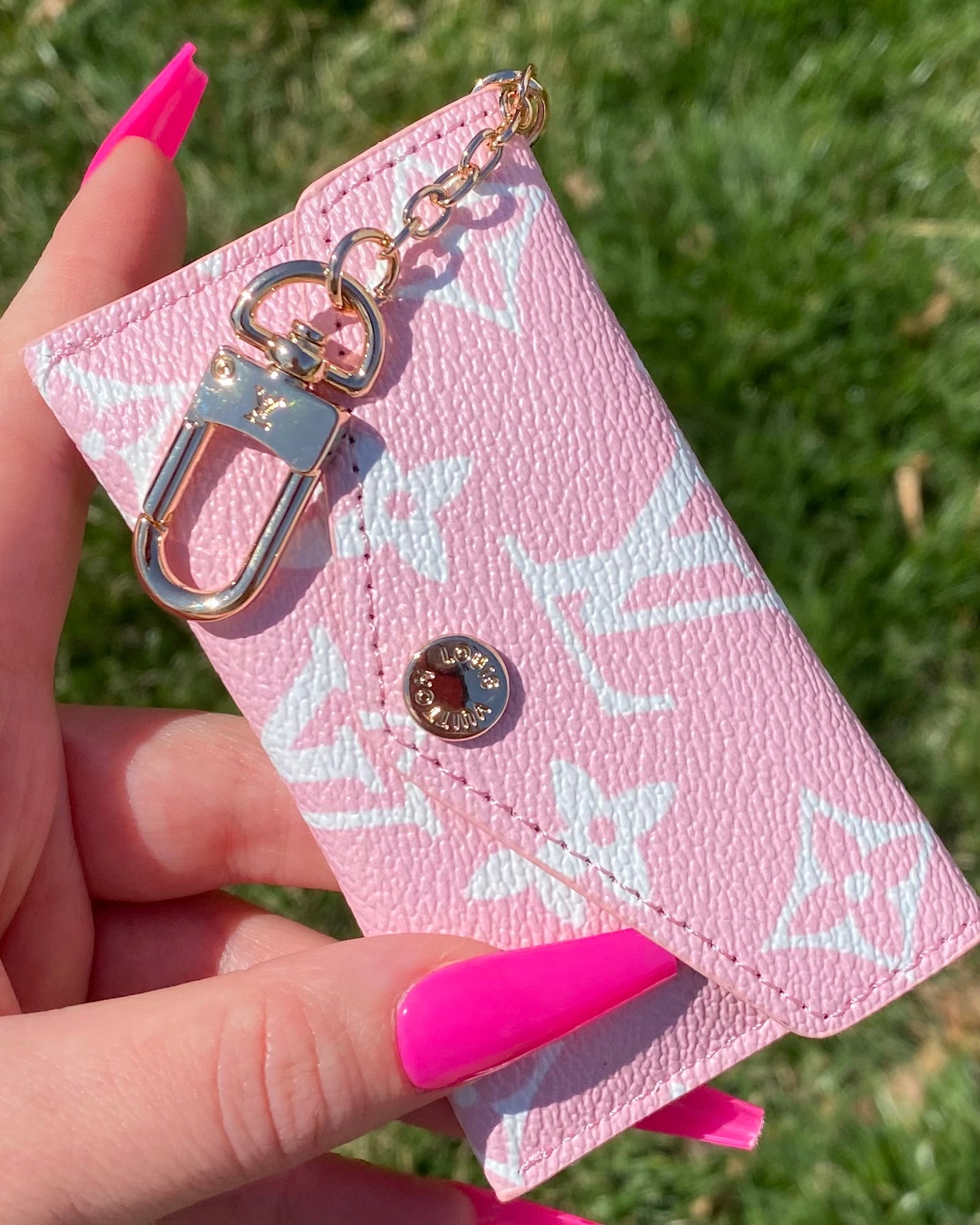 Pretty Pink Keychain Wallet